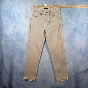 Massimo Dutti Women Beige Gold Chain Trim Slim Jeans Size‎ 2 EUR 34 Tan Stretch